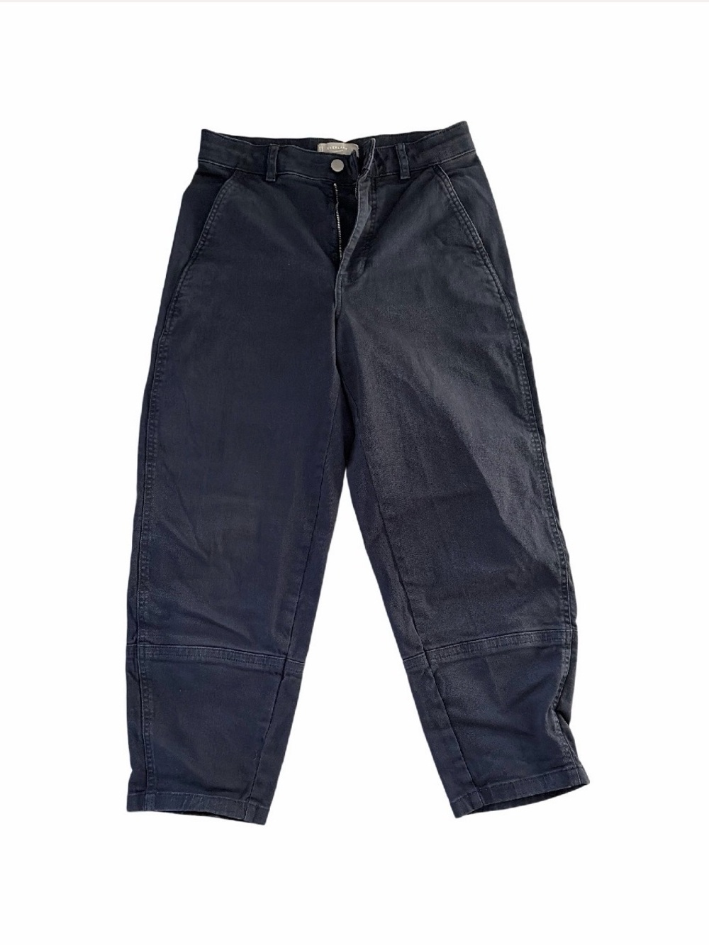 Everlane Navy High-Rise Cropped Utility Pants